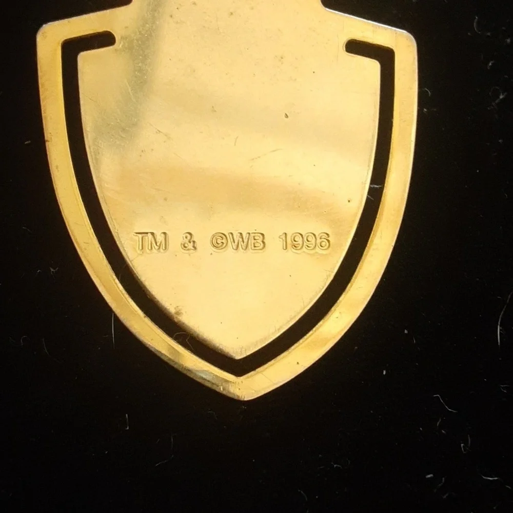 Warner Bros Bugs Bunny Gold Tone Bookmark